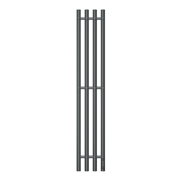 Полотенцесушитель электрический APEXTERMO Luna LN10113GF 1100x180 с крючками графит металлик