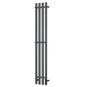 Полотенцесушитель электрический APEXTERMO Luna LN10113GF 1100x180 с крючками графит металлик