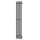 Полотенцесушитель электрический APEXTERMO Luna LN10113GF 1100x180 с крючками графит металлик