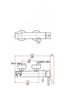 Смеситель для душа Rav Slezak Seina SE980.5CMAT черный