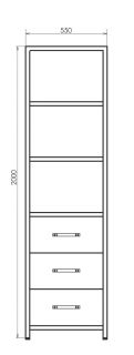 Comforty Шкаф Лофт 00-00012090 дуб тёмно-коричневый Comforty Шкаф Лофт 00-00012090 дуб тёмно-коричневый