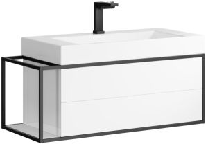 Подвесная тумба под раковину Clarberg Logic LOG0110R 100см белый