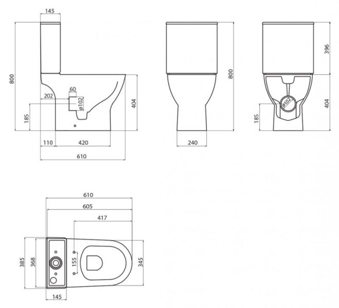 Бачок для унитаза BelBagno Lounge белый BB045/051T Бачок для унитаза BelBagno Lounge белый BB045/051T