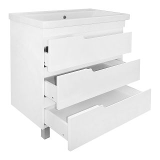 Тумба с раковиной Azario Kantri CS00097257 80 см белый глянец