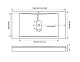 Душевой поддон из литьевого мрамора Good Door Flow Белый 1400*900