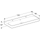 Раковина Geberit Smyle Square 500.253.01.1 120 см белый