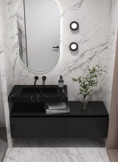 Раковина Armadi Art Flat 859-080-NM 80 см nero marquina Раковина Armadi Art Flat 859-080-NM 80 см nero marquina