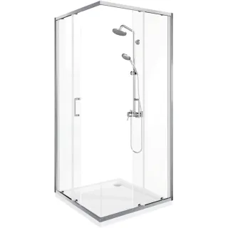 Душевое ограждение Good Door Lite CR-80-C-CH ЛТ00004 80*80 профиль хром стекло прозрачное