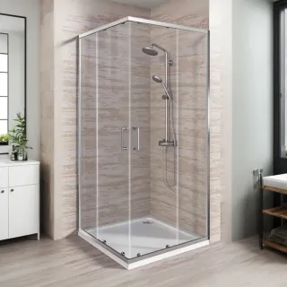 Душевое ограждение Good Door Lite CR-90-C-CH ЛТ00005 90*90 профиль хром стекло прозрачное