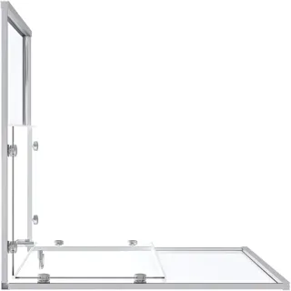 Душевое ограждение Good Door Lite CR-100-C-CH ЛТ00006 100*100 профиль хром стекло прозрачное