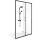 Душевое ограждение Good Door Lite WTW-140-C-B ЛТ00019 140 профиль черный матовый стекло прозрачное