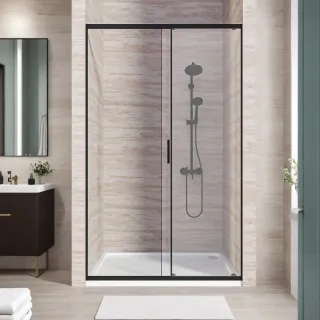 Душевое ограждение Good Door Lite WTW-130-C-B ЛТ00020 130 профиль черный матовый стекло прозрачное
