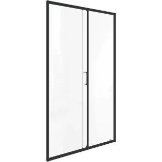 Душевое ограждение Good Door Lite WTW-120-C-B ЛТ00021 120 профиль черный матовый стекло прозрачное