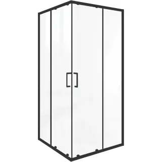 Душевое ограждение Good Door Lite CR-90-C-B ЛТ00024 90*90 профиль черный матовый стекло прозрачное