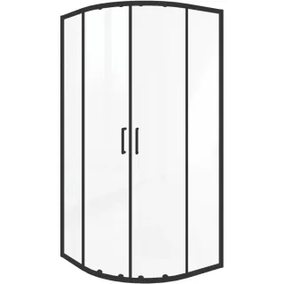 Душевое ограждение Good Door Lite R-90-C-B ЛТ00027 90*90 профиль черный матовый стекло прозрачное