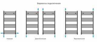 Полотенцесушитель водяной Сунержа Аркус 31-0251-1050 100x50 см чёрный матовый