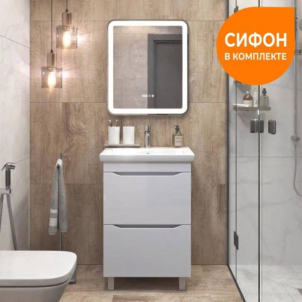 Тумба под раковину напольная Vigo Grani 201 60 см белый
