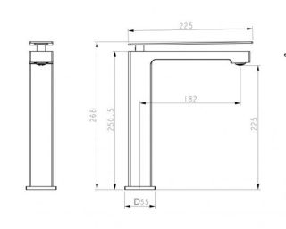 Смеситель для раковины Boheme Q 142-CRCR.2 хром Смеситель для раковины Boheme Q 142-CRCR.2 хром