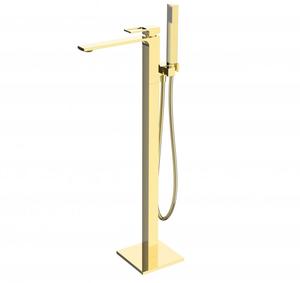 Напольный смеситель для ванны BelBagno Luсe золото LUC-FMT-ORO