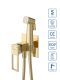 Гигиенический душ BelBagno со смесителем, золото LUC-HGN-ORO