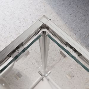 Душевой уголок BelBagno LUCE-A-2-100-C-Cr хром