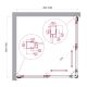 Душевой уголок BelBagno LUCE-A-2-100-C-Cr хром Душевой уголок BelBagno LUCE-A-2-100-C-Cr хром
