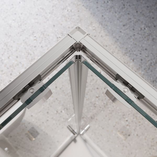 Душевой уголок BelBagno LUCE-A-2-90-C-Cr хром
