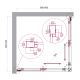 Душевой уголок BelBagno LUCE-A-2-90-C-Cr хром