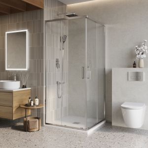 Душевой уголок BelBagno LUCE-A-2-90-C-Cr хром