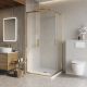 Душевой уголок BelBagno LUCE-A-2-90-P-ORO золото
