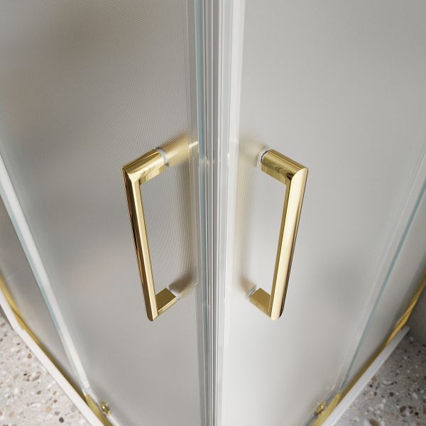 Душевой уголок BelBagno LUCE-A-2-90-P-ORO золото