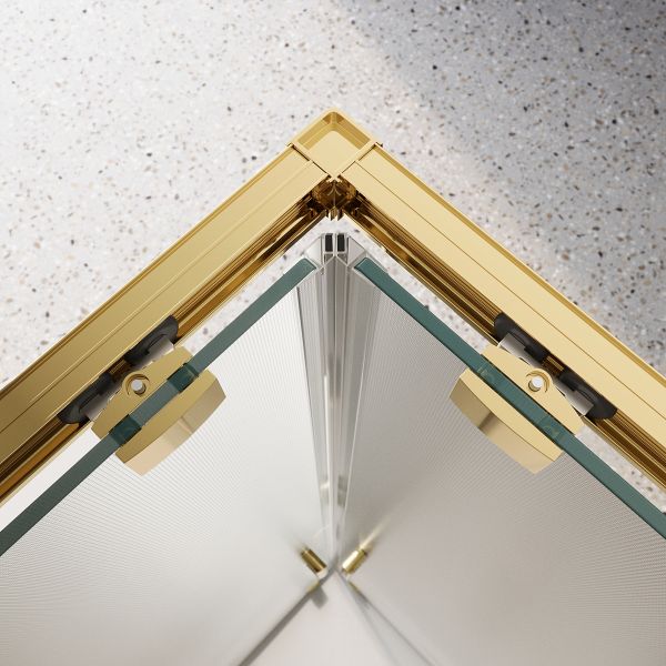 Душевой уголок BelBagno LUCE-A-2-90-P-ORO золото