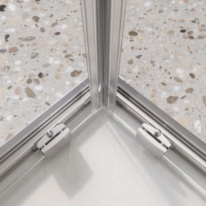 Душевой уголок BelBagno LUCE-A-22-100+30-C-Cr хром