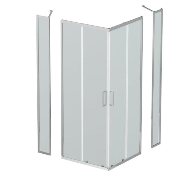 Душевой уголок BelBagno LUCE-A-22-80+30-C-Cr хром