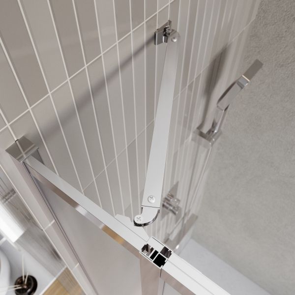 Душевой уголок BelBagno LUCE-A-22-90+20-P-Cr хром