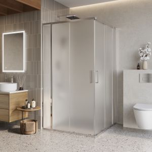 Душевой уголок BelBagno LUCE-A-22-90+20-P-Cr хром