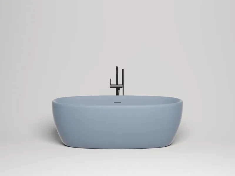 Ванна из искусственного камня Salini Luce S-Stone 100121MRF 170x85см RAL полностью