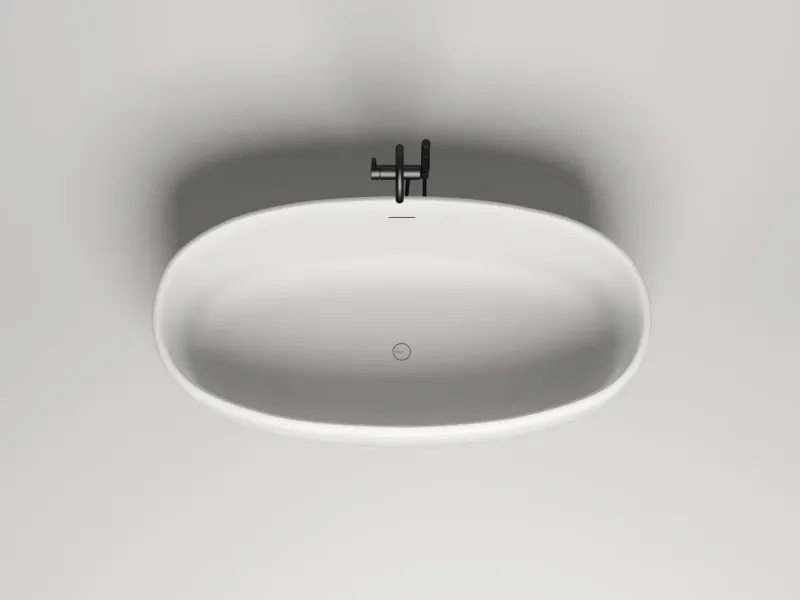 Ванна из искусственного камня Salini Luce S-Stone 100121M 170x85см белый матовый