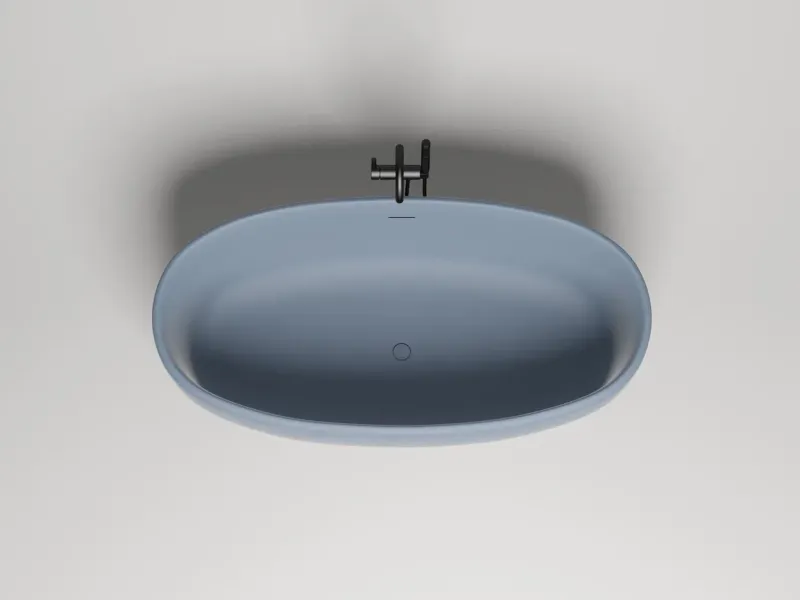 Ванна из искусственного камня Salini Luce S-Stone 100121MRF 170x85см RAL полностью