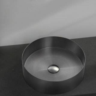 Раковина AltroBagno Luna 001002 MtGr из нержавеющей стали оружейная сталь Раковина AltroBagno Luna 001002 MtGr из нержавеющей стали оружейная сталь