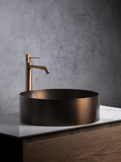 Раковина AltroBagno Luna 001004 BrAn из нержавеющей стали бронза состаренная Раковина AltroBagno Luna 001004 BrAn из нержавеющей стали бронза состаренная