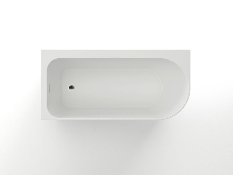 Акриловая ванна Azario LUTON LUT17080 L пристенная 1700x800x580