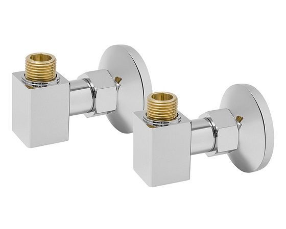 Уголок Luxon 758SCH040504  3/4"х1/2" г/ш квадрат (хром)