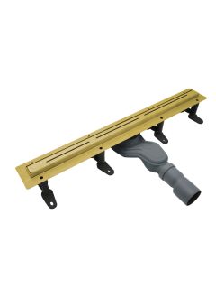 Душевой лоток Cezares Люкс (Lux) LUX-LD-80-BORO 80 см брашированное золото