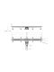 Душевой лоток Cezares Люкс (Lux) LUX-LD-80-Cr 80 см хром