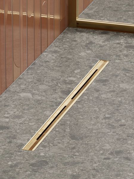 Душевой лоток Cezares Люкс (Lux) LUX-LD-70-BORO 70 см брашированное золото