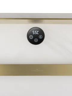 Полотенцесушитель электрический с каменной плитой Wonzon & Woghand Stuttgart WW-A504W-BG 40x80 см белый мрамор/брашированное золото