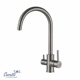 Смеситель для кухни Ceruttispa АНИЭЛЛО BN (ANIELLO BN) CT12088 никель матовый