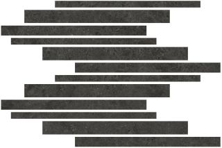 Керамическая плитка Living Ceramics LV10601 Beren Black Mureto Mosaic Natural 30x45