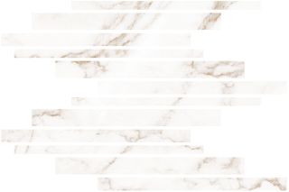 Керамическая плитка Living Ceramics LV10642 Blanc Statuario Gold Mureto Mosaic Soft 30x45